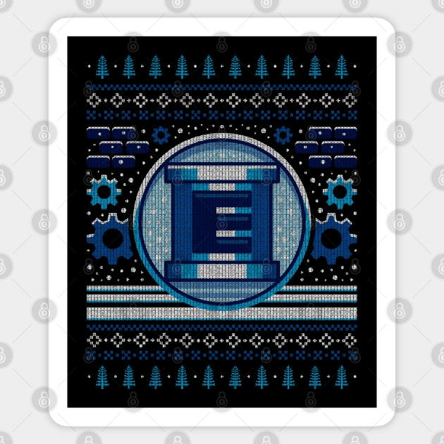 E Tank Ugly Sweater Sticker by Lagelantee